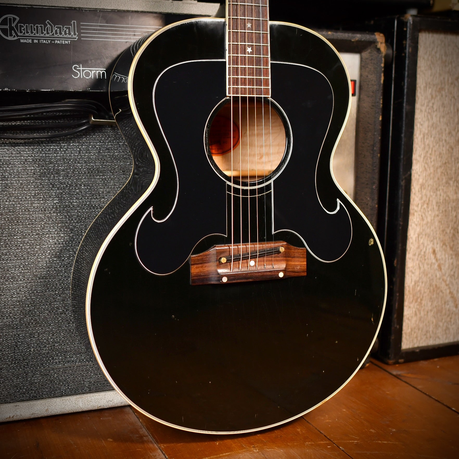 Gibson J-180 Everly Brothers Reissue 68 Style Black 1996
