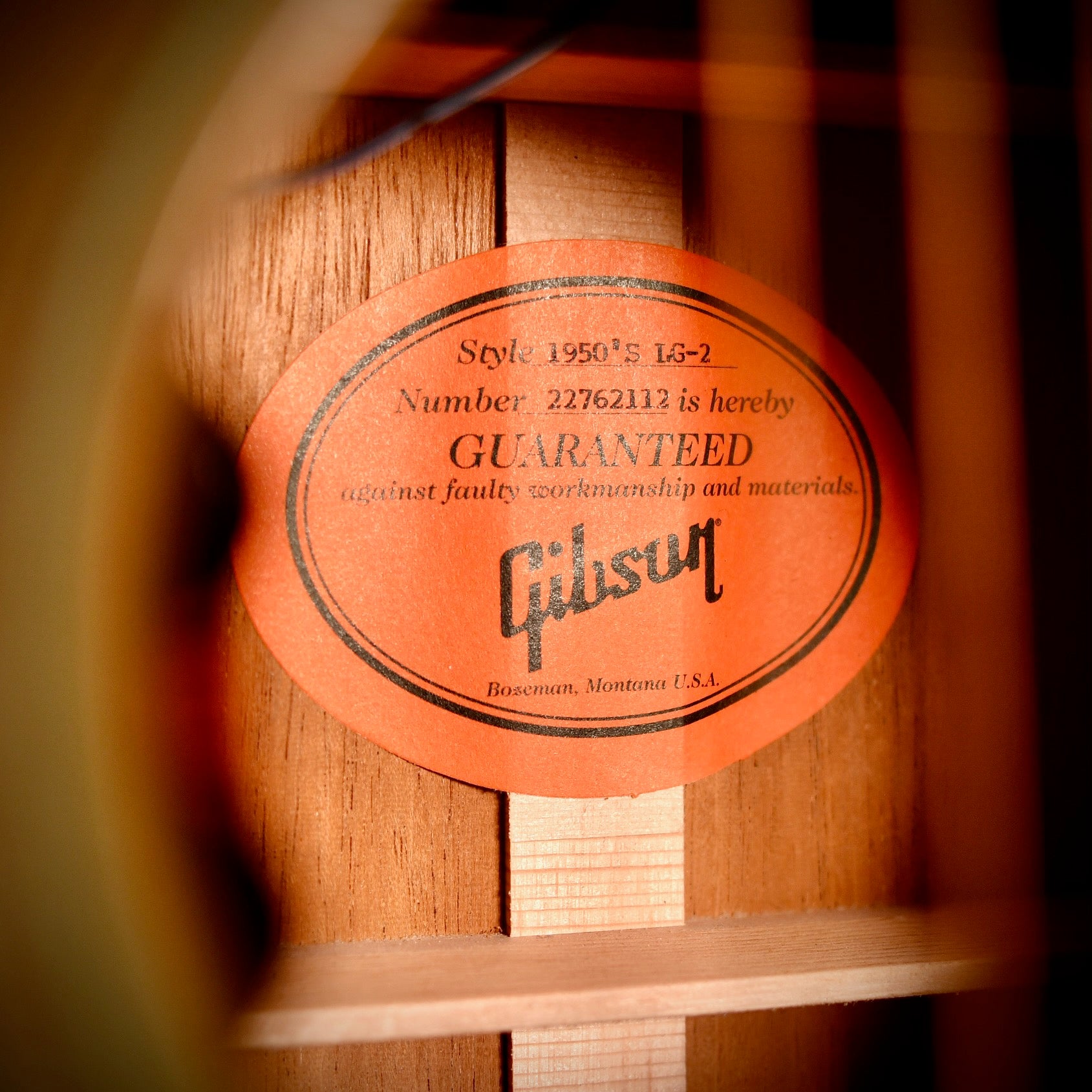 Gibson LG-2 1950's Reissue Antique Natural 2022