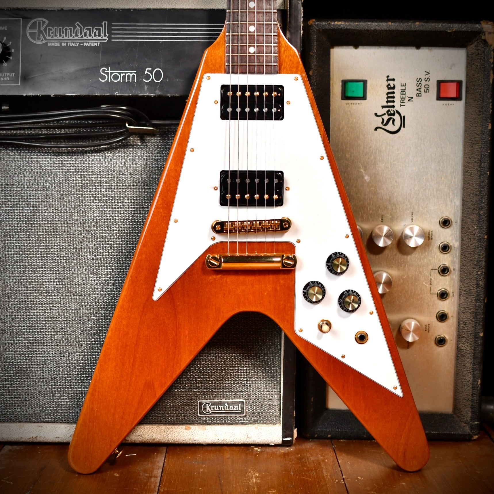 Gibson Flying V 70s Reissue Natural 2016