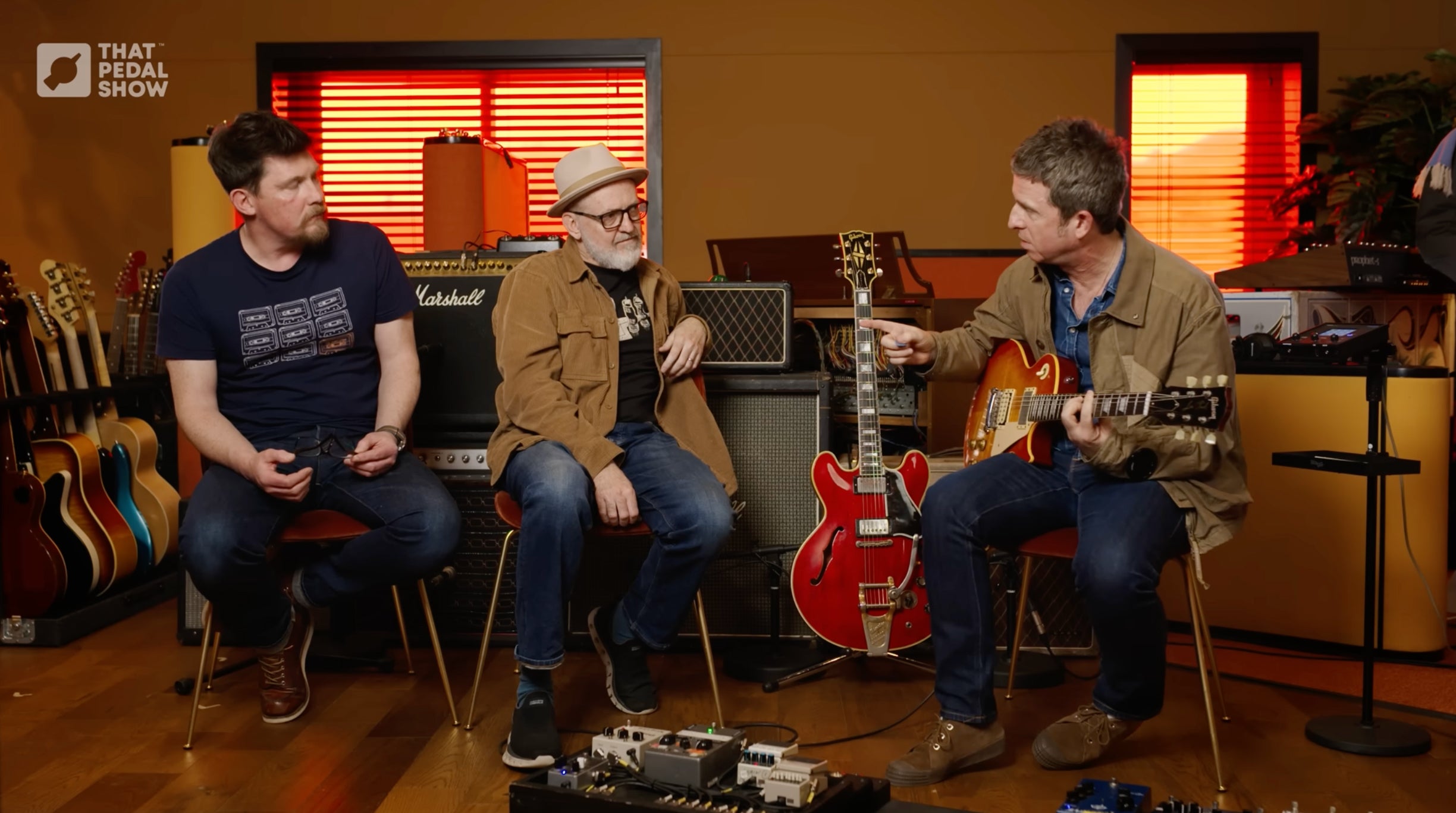 Noel Gallagher Mike Hill Custom Tour Pedal board As Seen on That Pedal Show