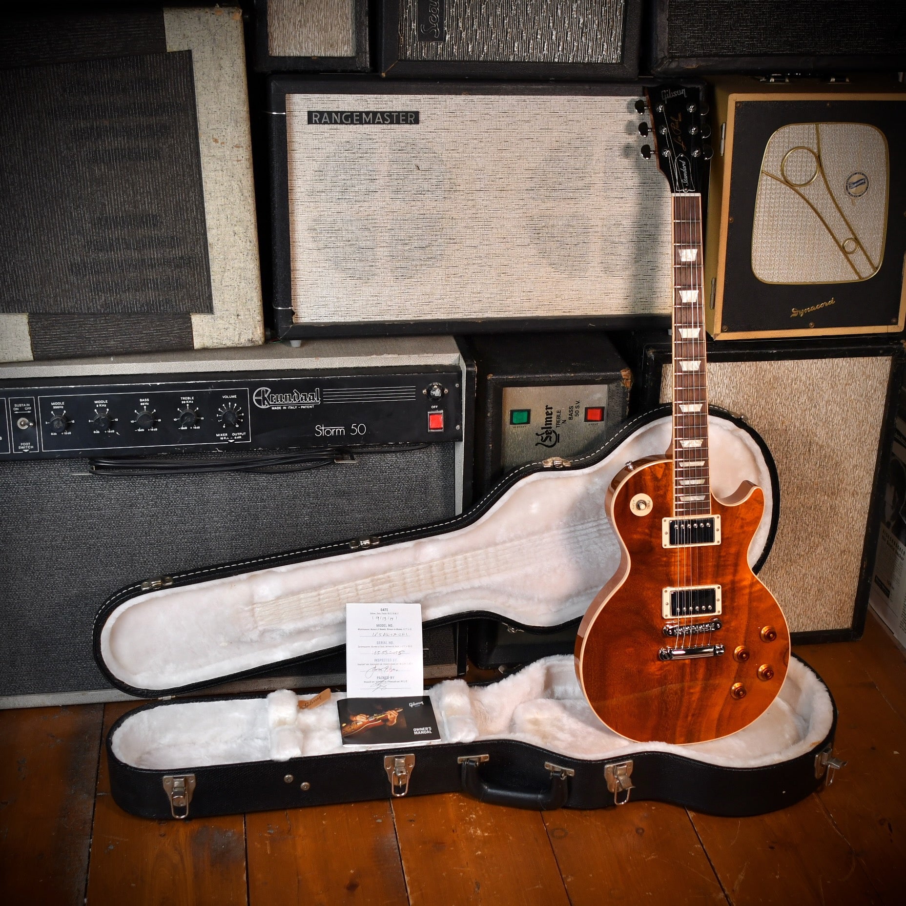Gibson Les Paul Standard Hawaiian Koa Trans Amber 2013