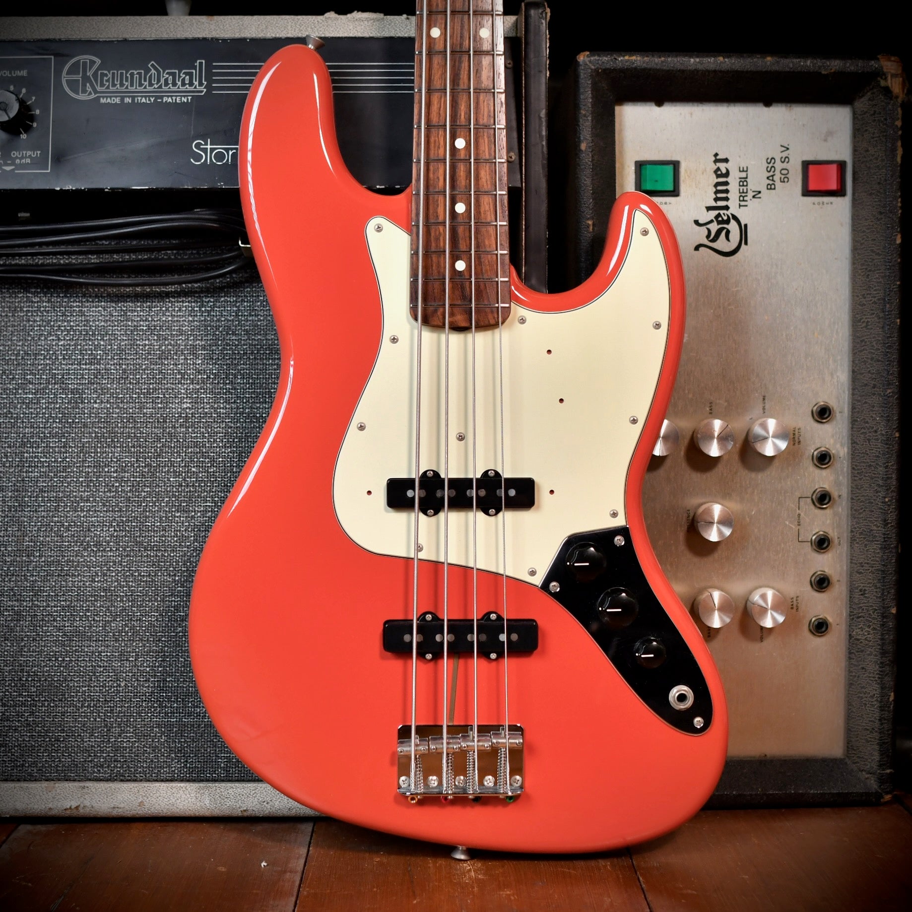 Fender MIJ Traditional 60s Jazz Bass Fiesta Red 2020