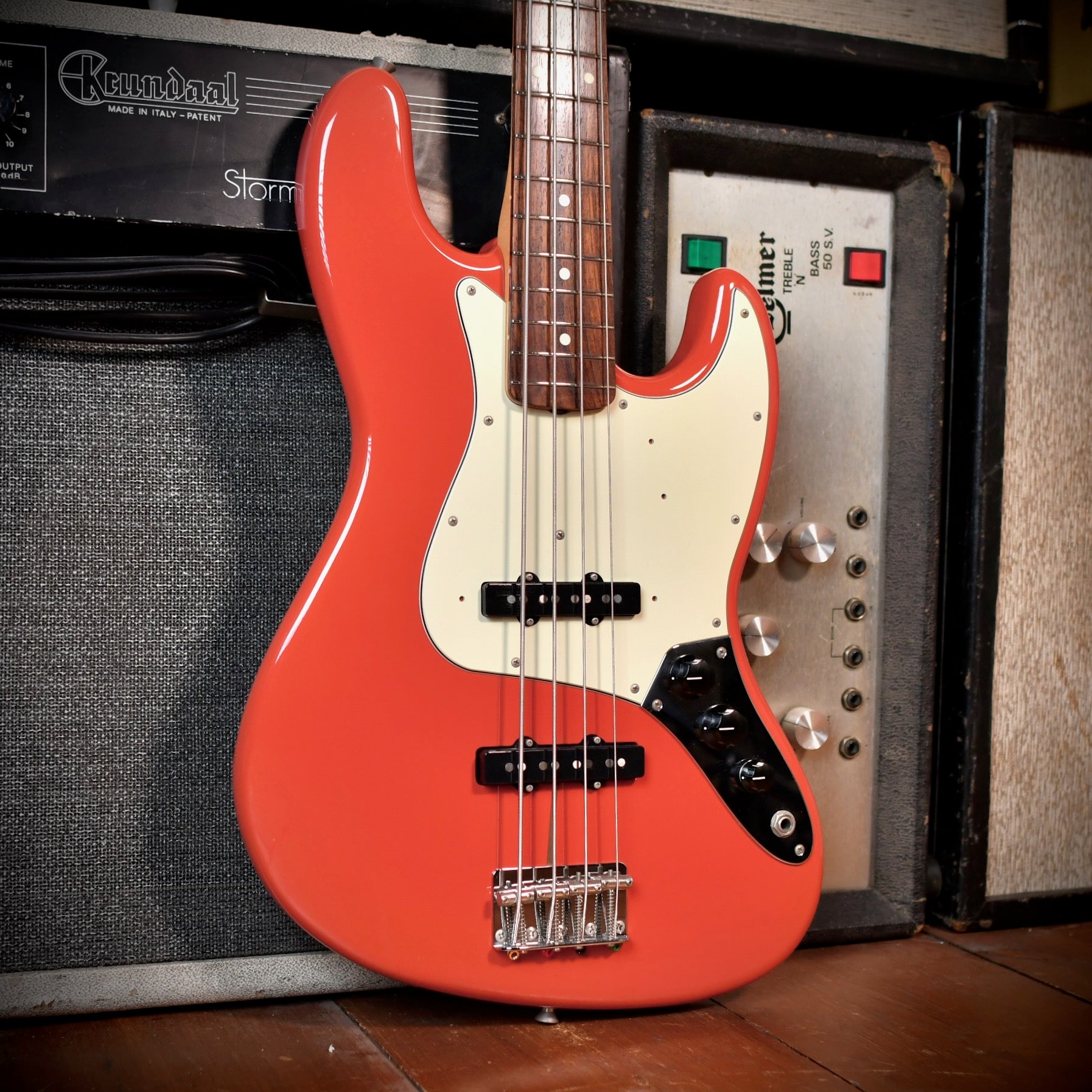 Fender MIJ Traditional 60s Jazz Bass Fiesta Red 2020