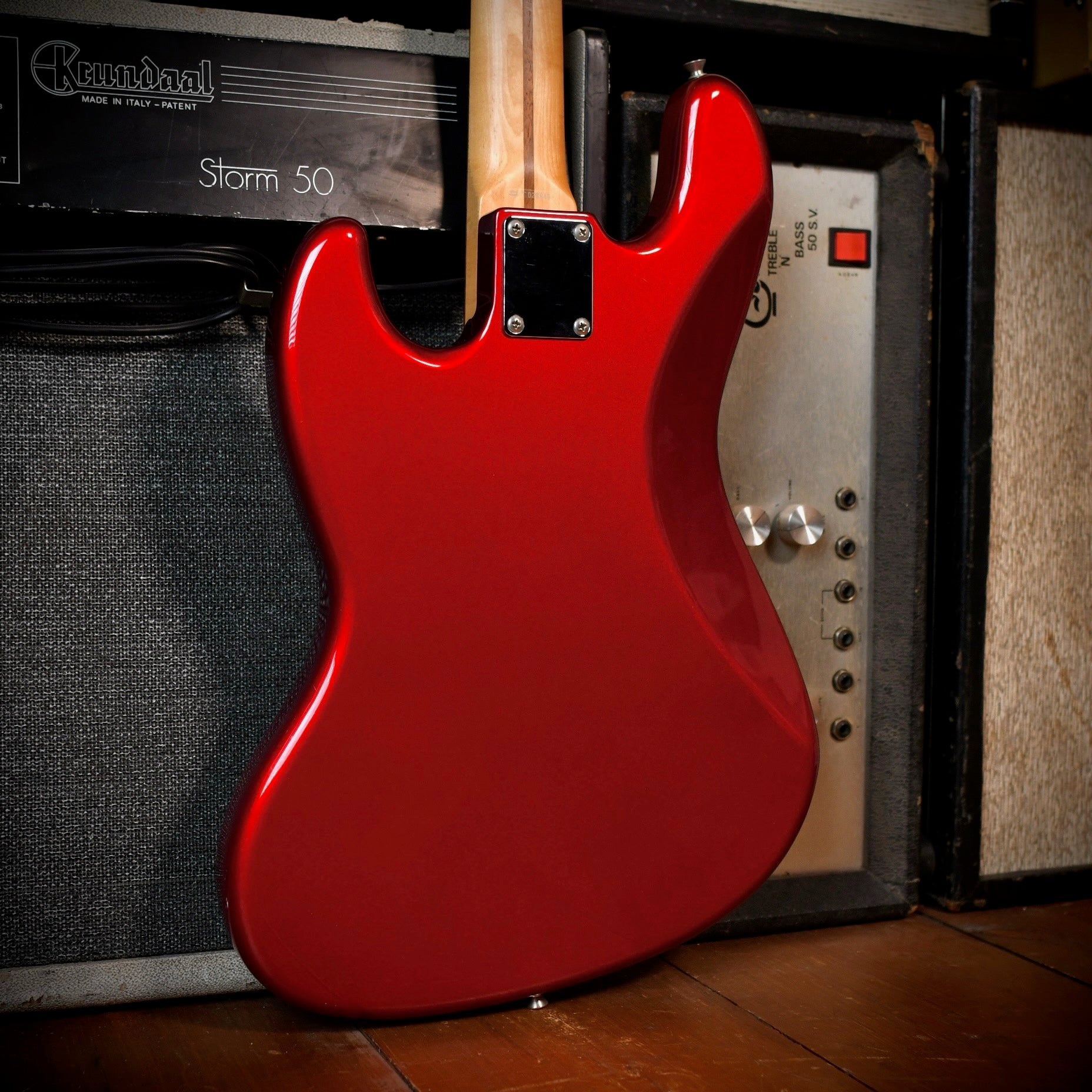 Fender MIJ JB-STD/PJ Jazz/Precision Hybrid Bass Candy Apple Red 2007