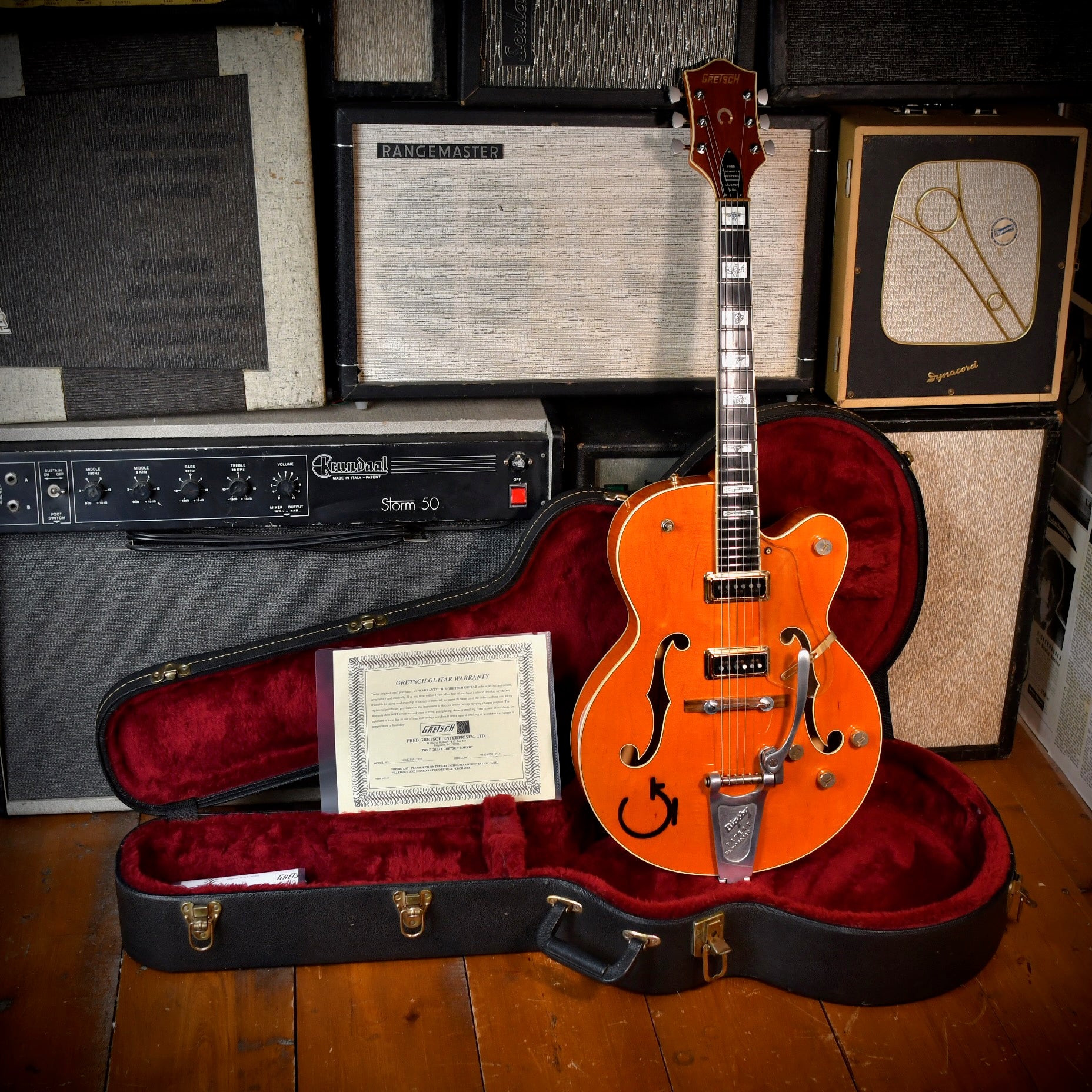 Gretsch Nashville G6120W-1955 Custom Reissue Western Orange Stain 1998