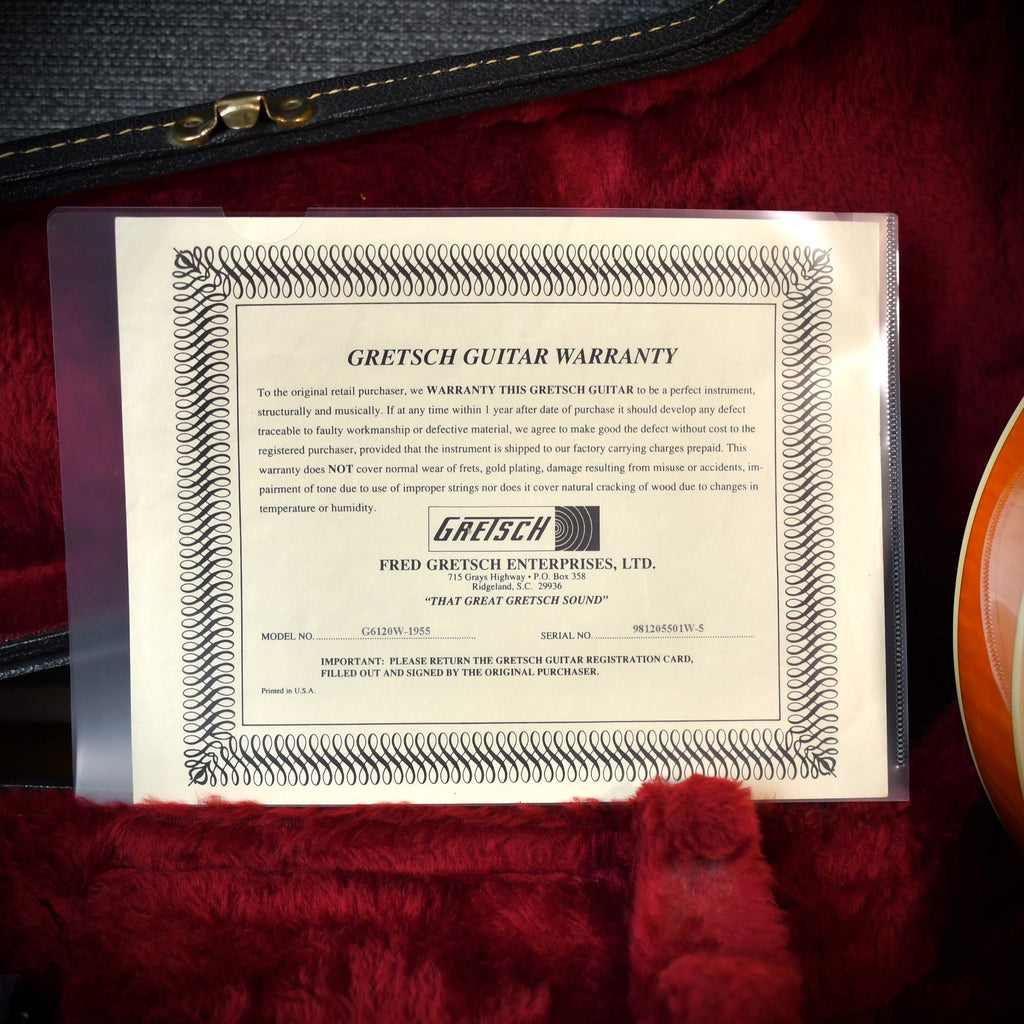 Gretsch Nashville G6120W-1955 Custom Reissue Western Orange Stain 1998