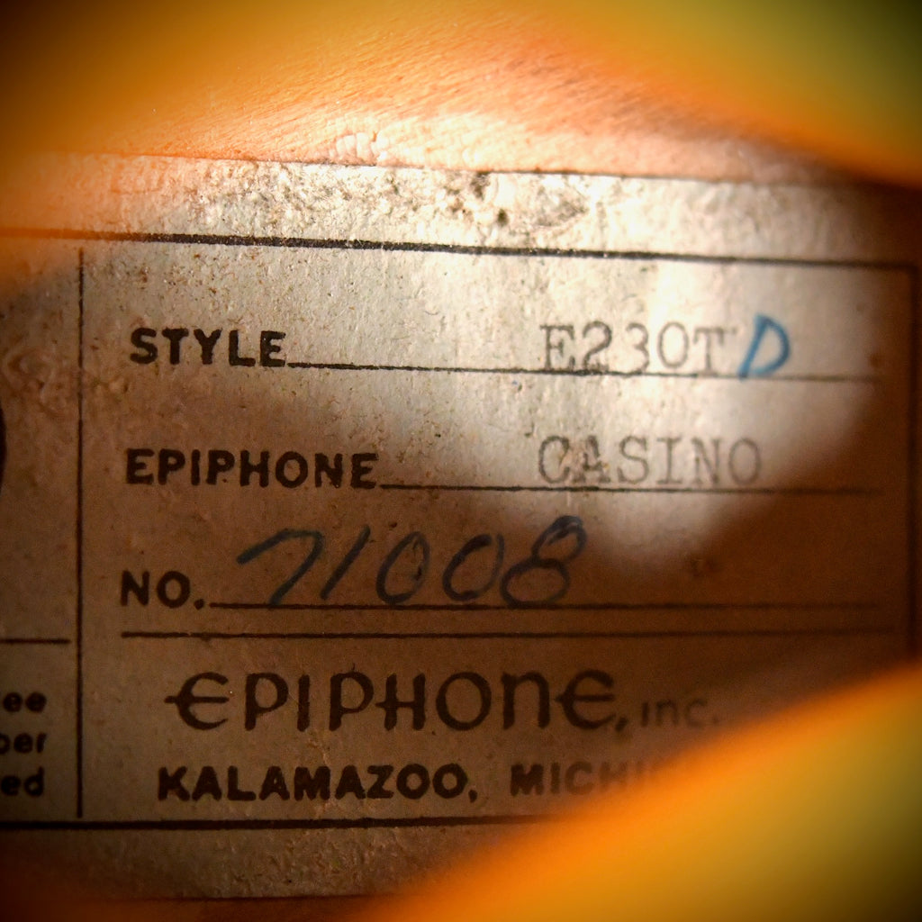 Epiphone Casino Sunburst 1963