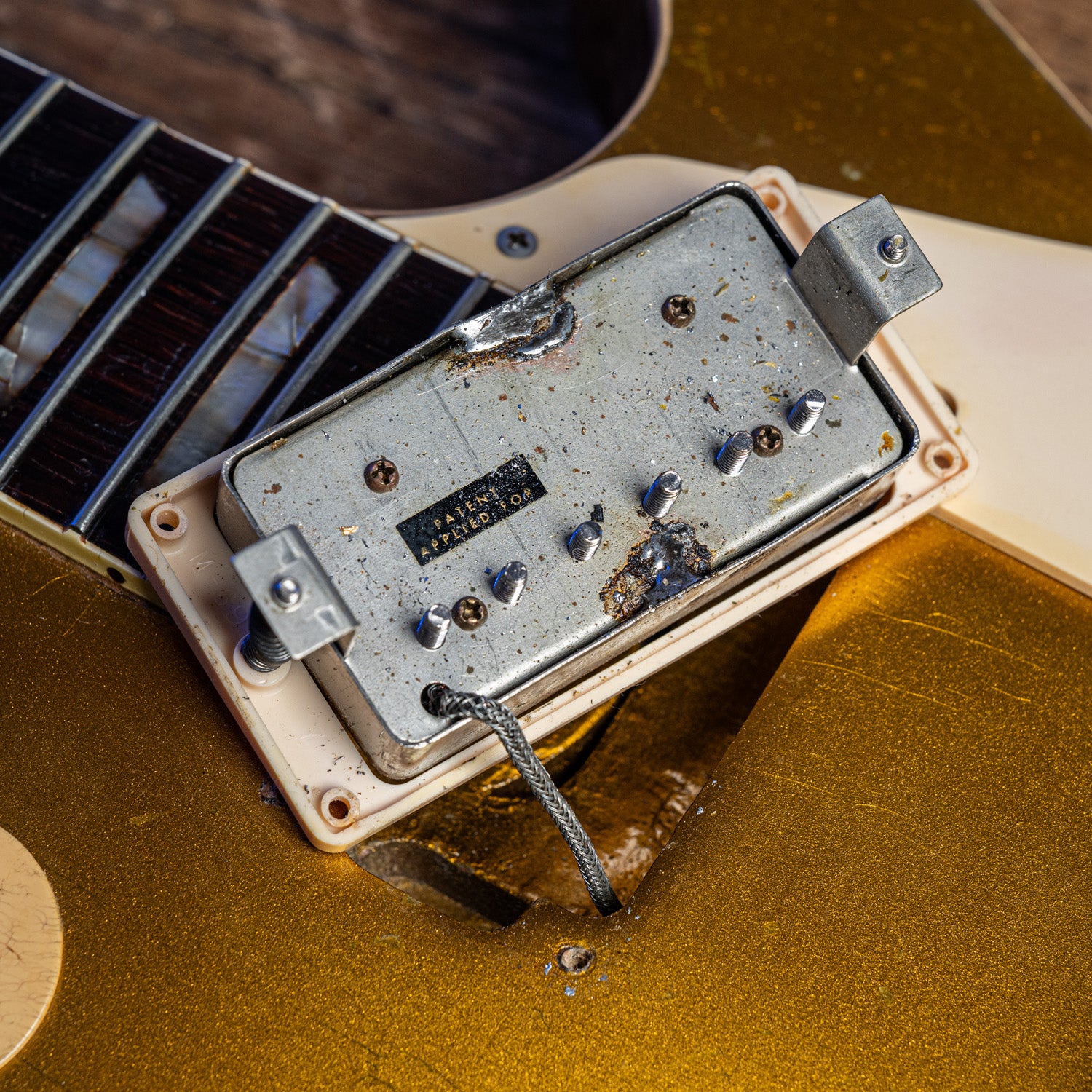 Gibson Les Paul Standard Featured on the Front on the Tony Bacon Les Paul Book Gold Top 1957