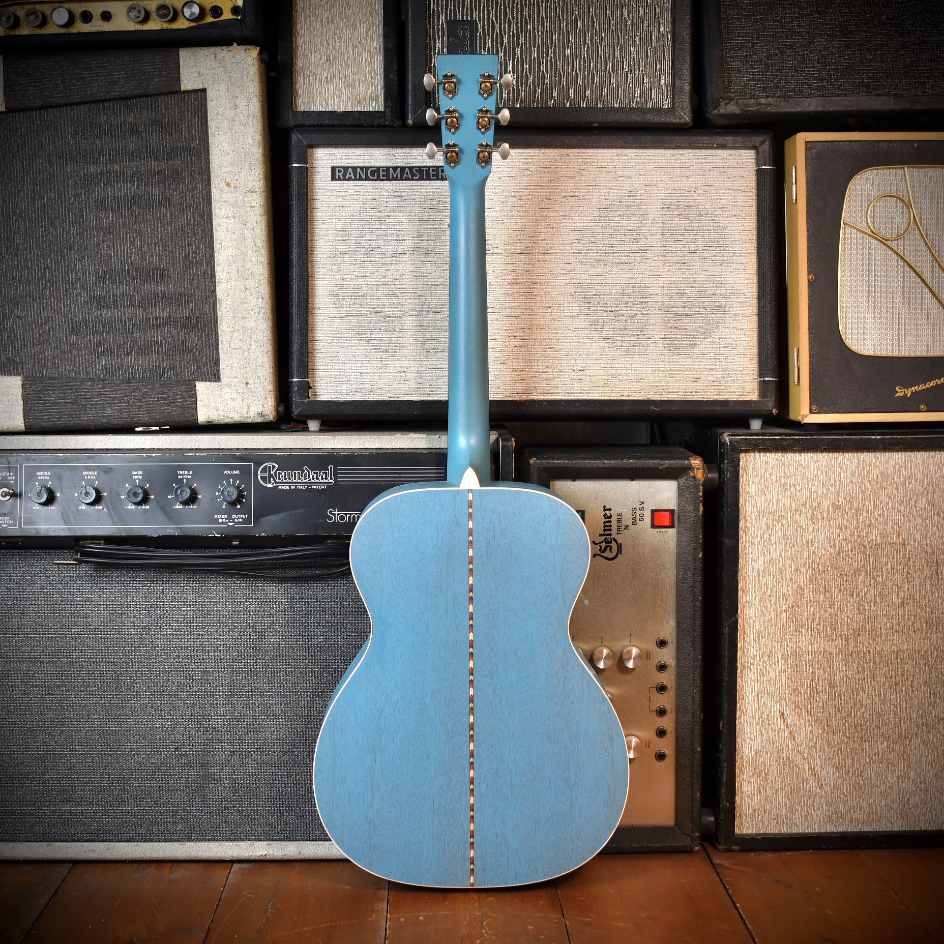 Martin Custom Shop Style 17 000 "Blue Boy" Satin Sonic Blue 2016