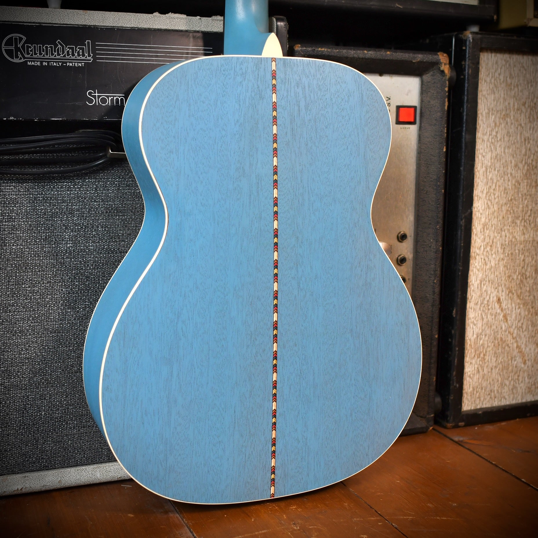 Martin Custom Shop Style 17 000 "Blue Boy" Satin Sonic Blue 2016