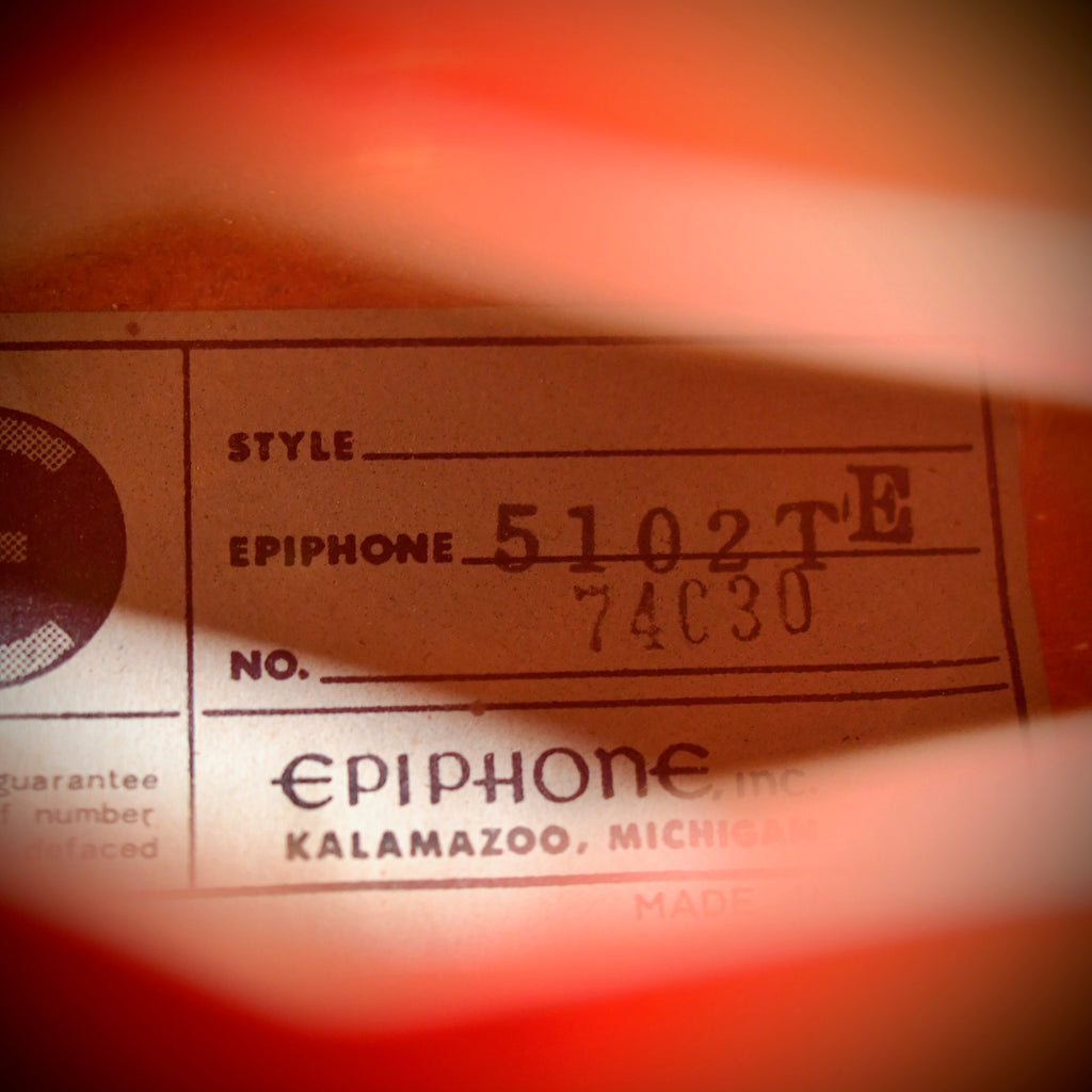 Epiphone 5102 TE Redburst 1970