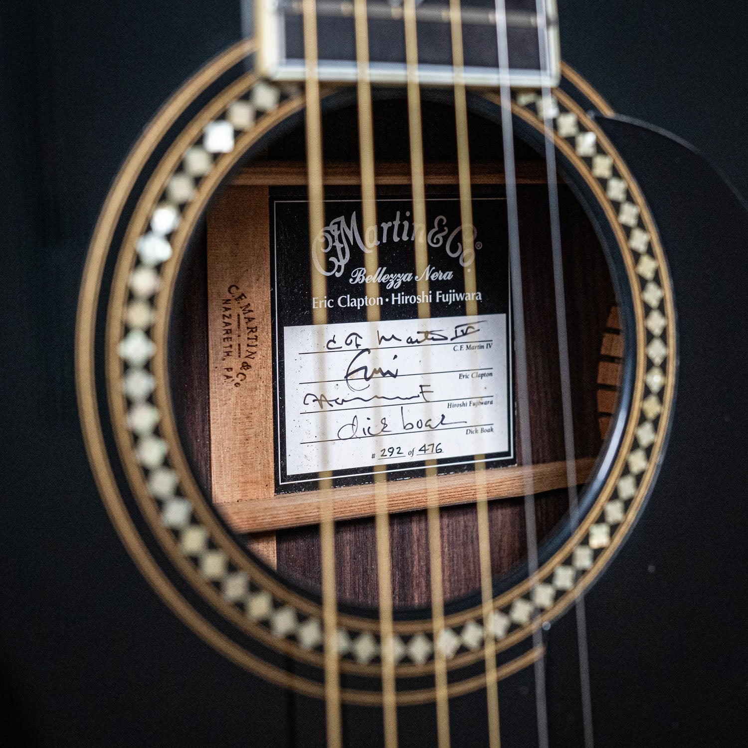 Martin Eric Clapton Bellezza Nera Acoustic Black 2005