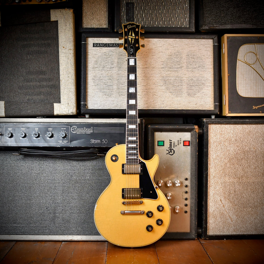 Gibson Custom Shop Les Paul Custom '68 Murphy Lab Ultra Light Aged Antique White 2023
