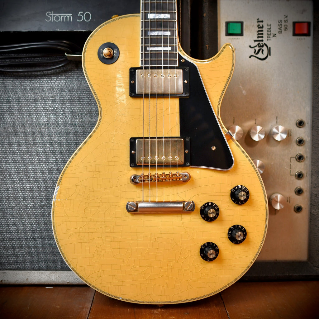 Gibson Custom Shop Les Paul Custom '68 Murphy Lab Ultra Light Aged Antique White 2023
