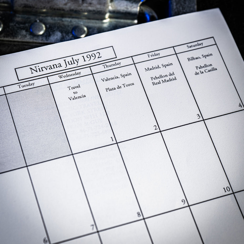 Nirvana Touring Memorabilia Collection 1992