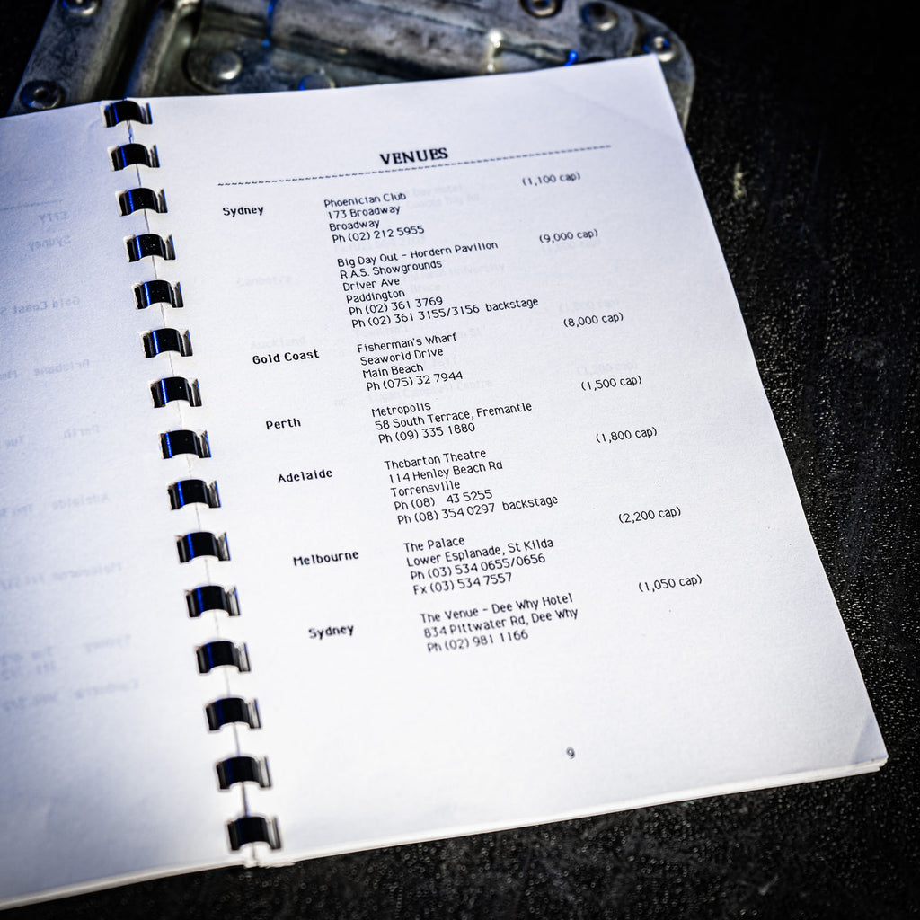 Nirvana Touring Memorabilia Collection 1992