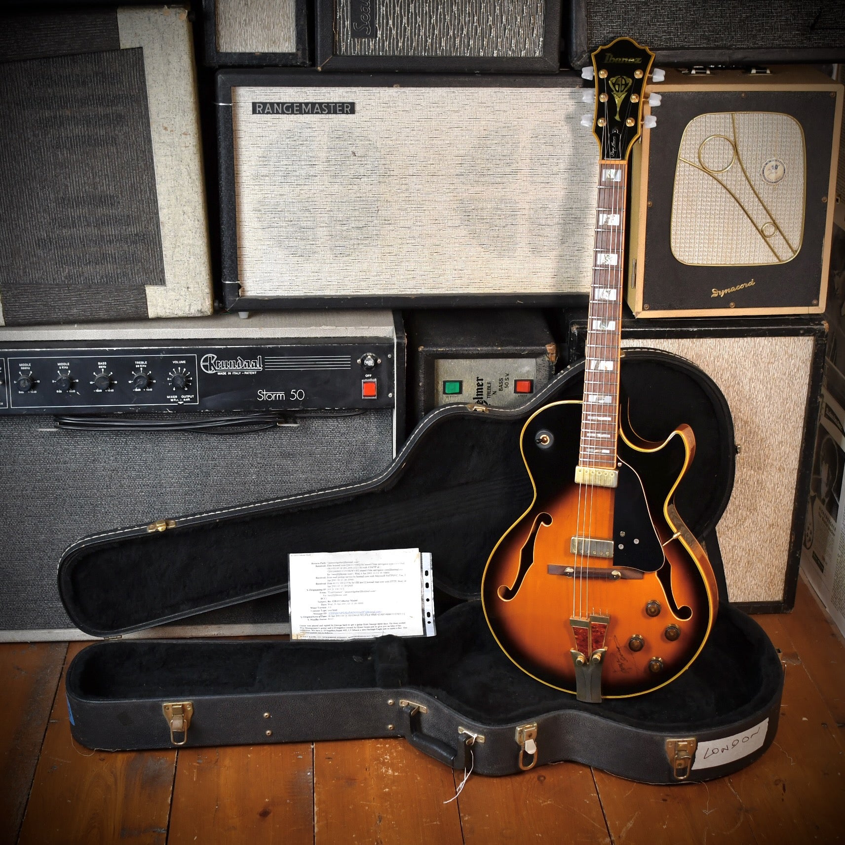 Ibanez GB-10 Brown Sunburst 1980 Signed & Played by George Benson