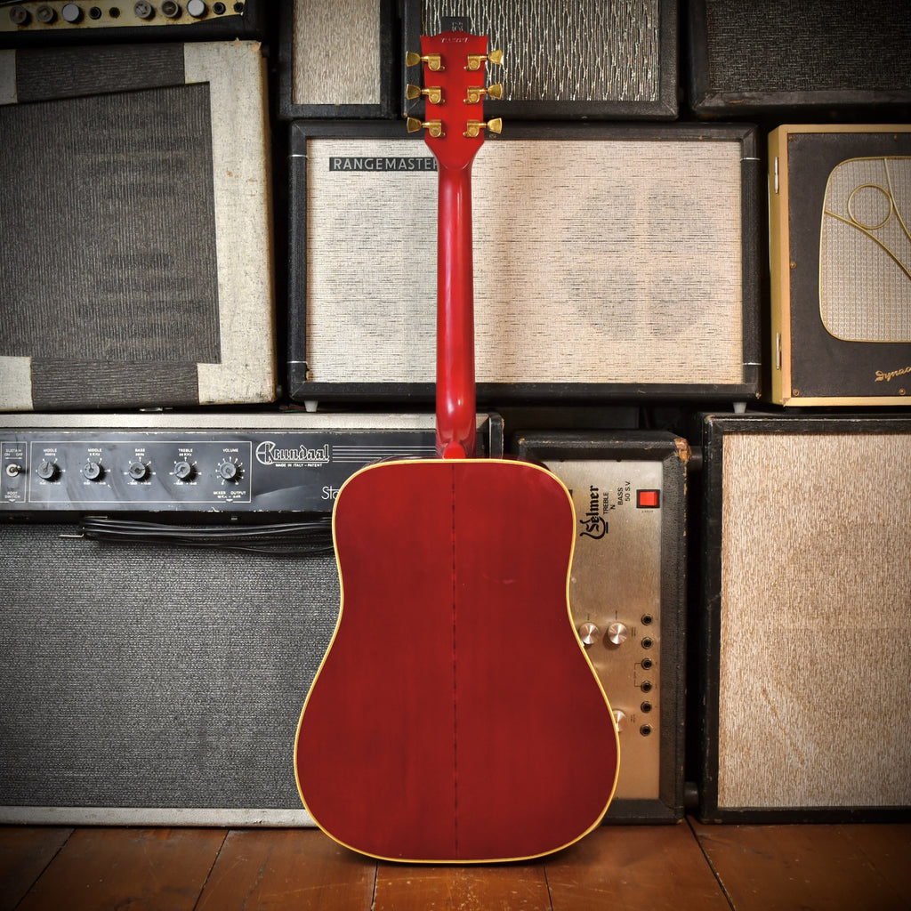 Gibson Hummingbird LEFT-HANDED Cherry Sunburst 1979