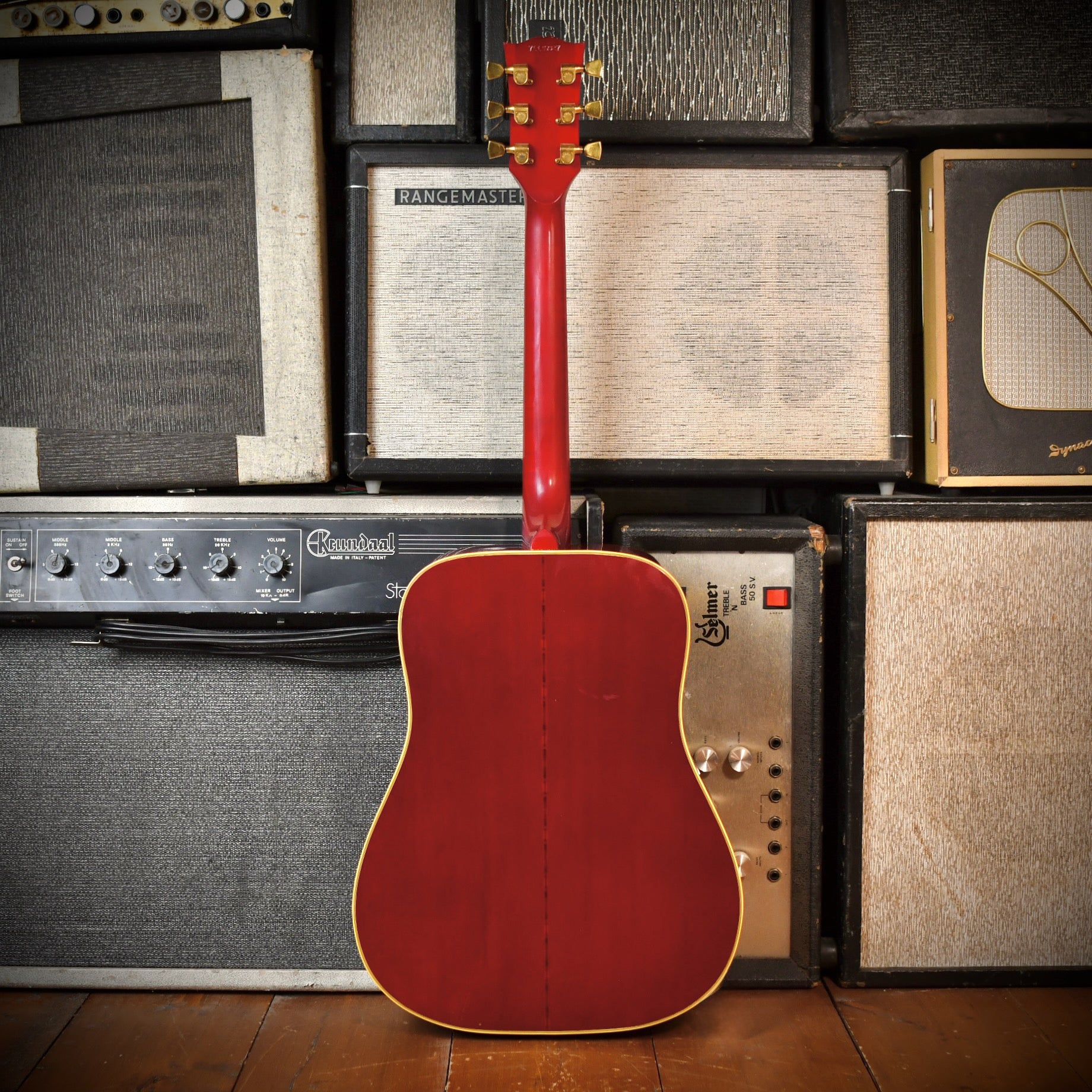 Gibson Hummingbird LEFT-HANDED Cherry Sunburst 1979