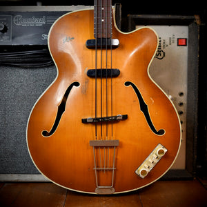 Hofner 500/5 Hollow-Body Bass Stuart Sutcliffe Style Brunette 1959