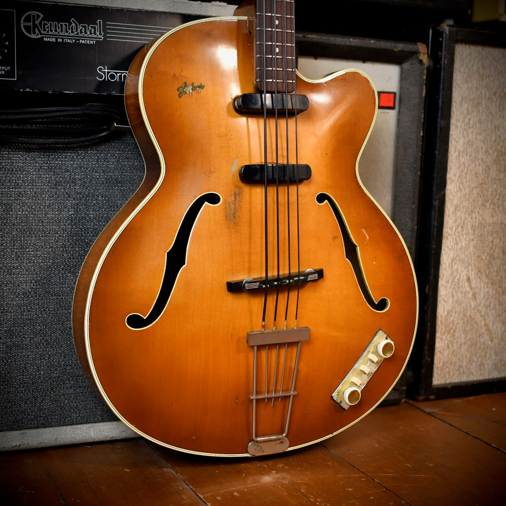 Hofner 500/5 Hollow-Body Bass Stuart Sutcliffe Style Brunette 1959