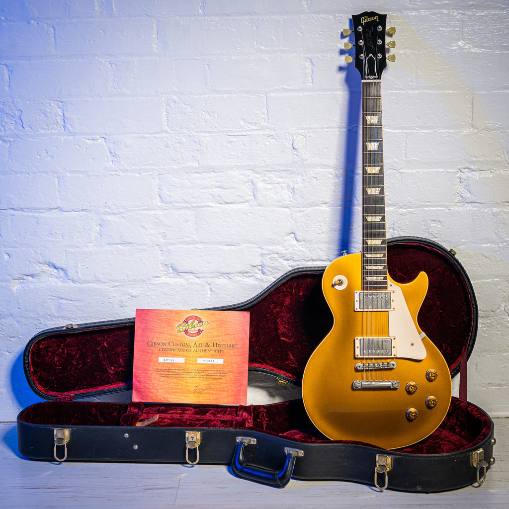 Gibson Custom Shop Historic 1957 Reissue Les Paul Standard with B RWood Board Gold Top 2003
