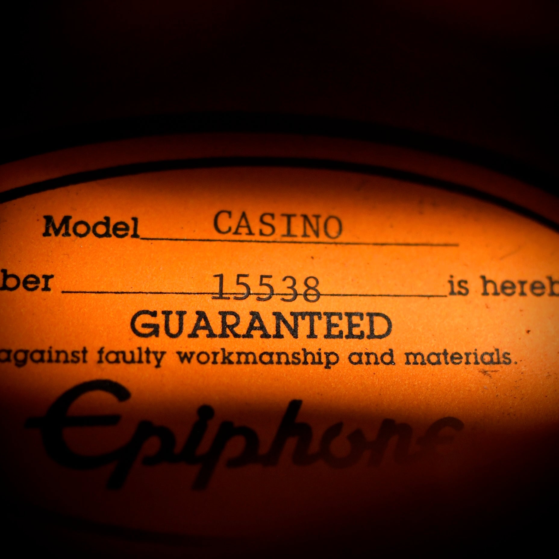 Epiphone Casino Sunburst 1991