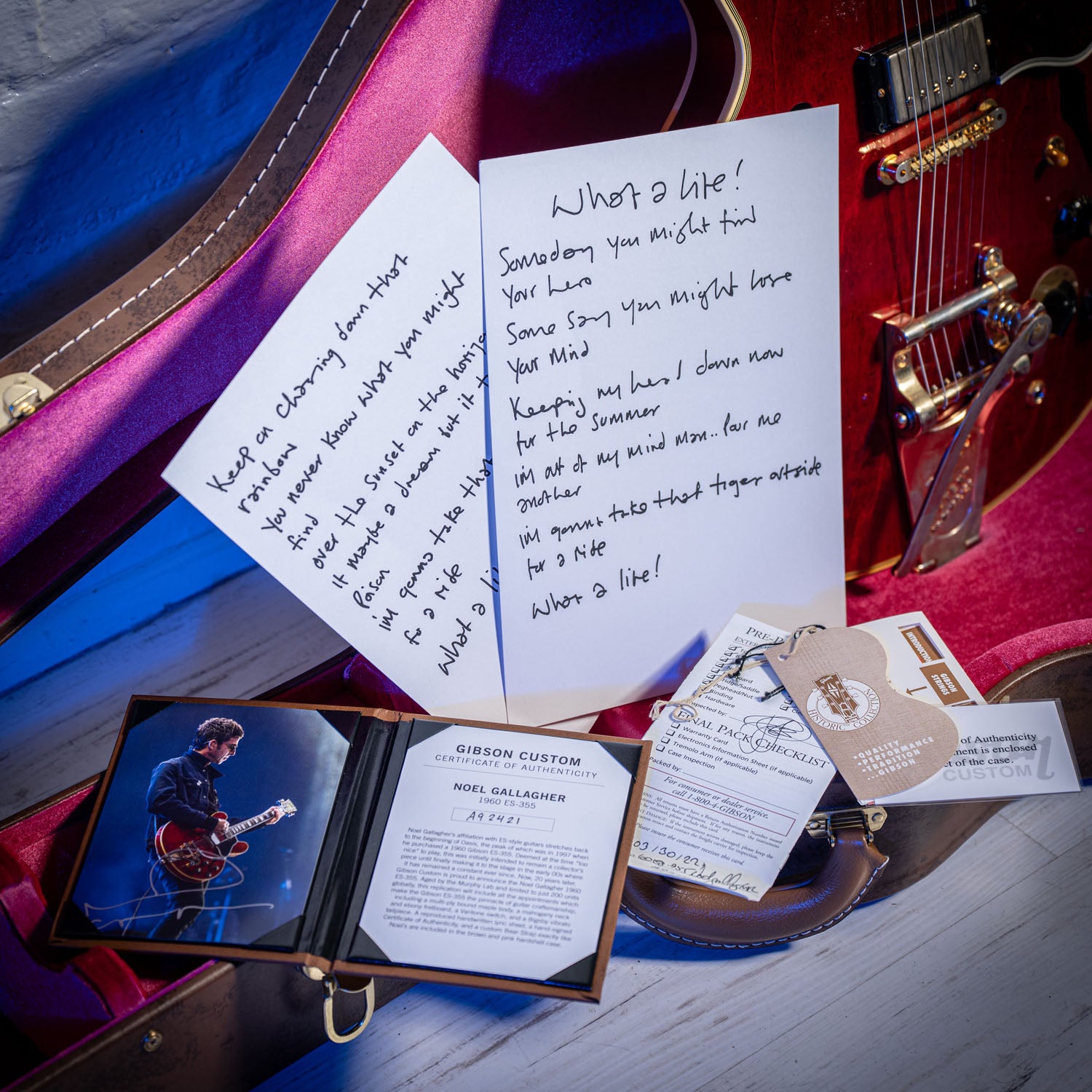 Gibson Custom Shop Murphy Lab Noel Gallagher ES355 Ltd Edition OASIS Cherry 2022
