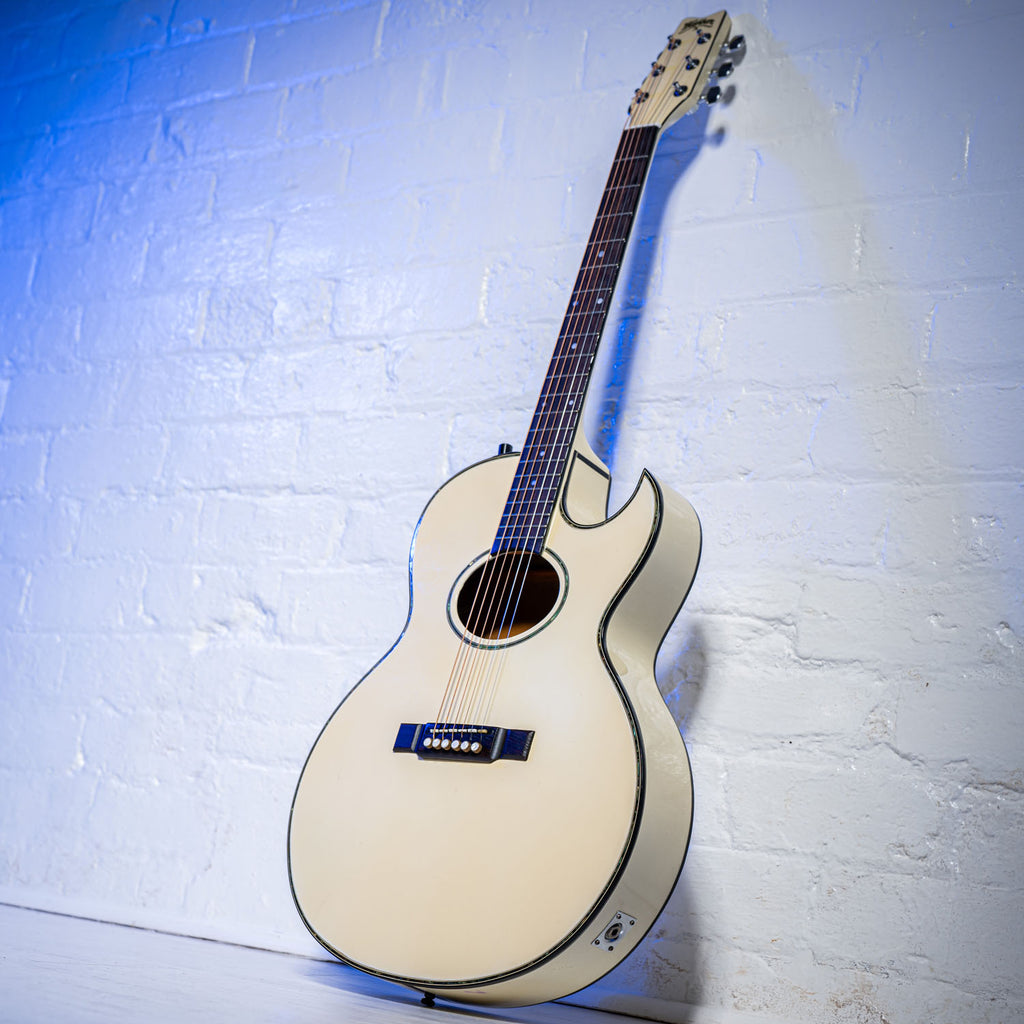 Washburn EA-20 Ex Bob Dylan Touring Guitar White 1986