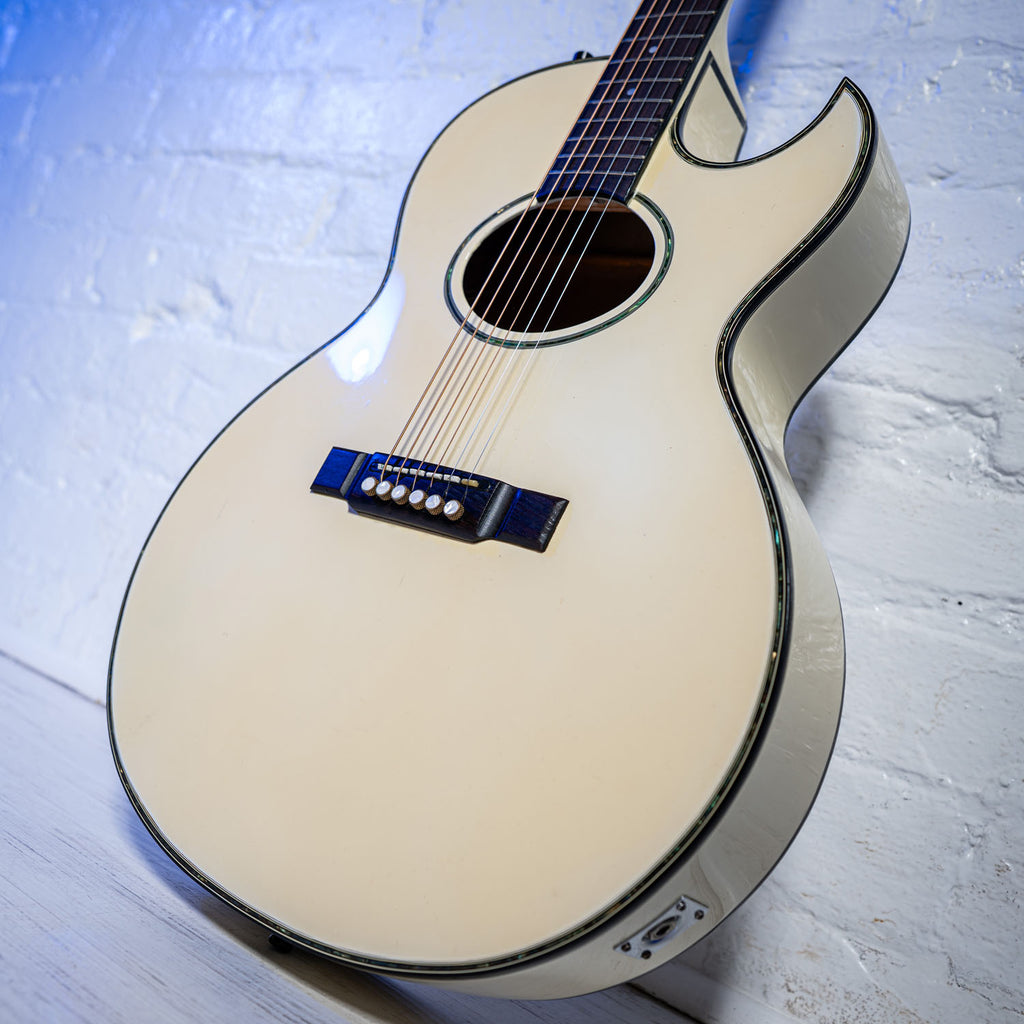 Washburn EA-20 Ex Bob Dylan Touring Guitar White 1986