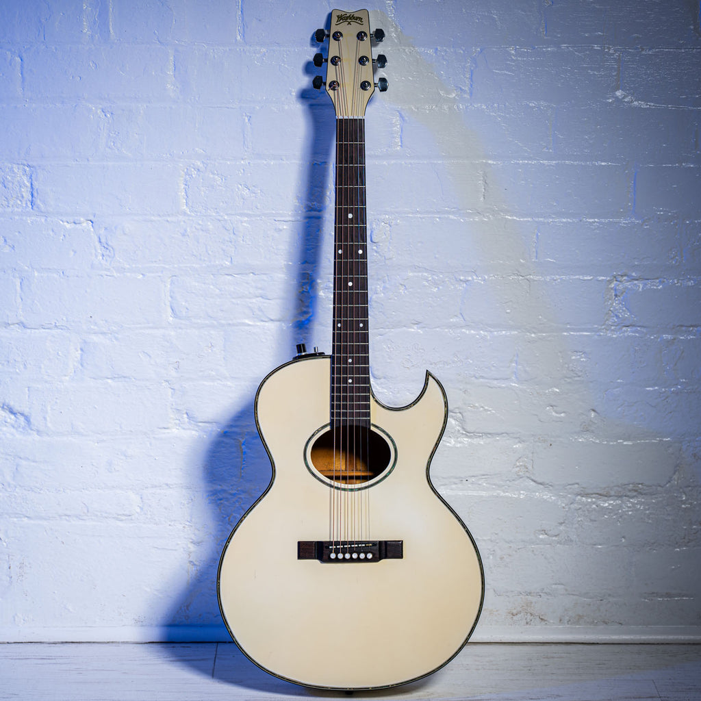 Washburn EA-20 Ex Bob Dylan Touring Guitar White 1986