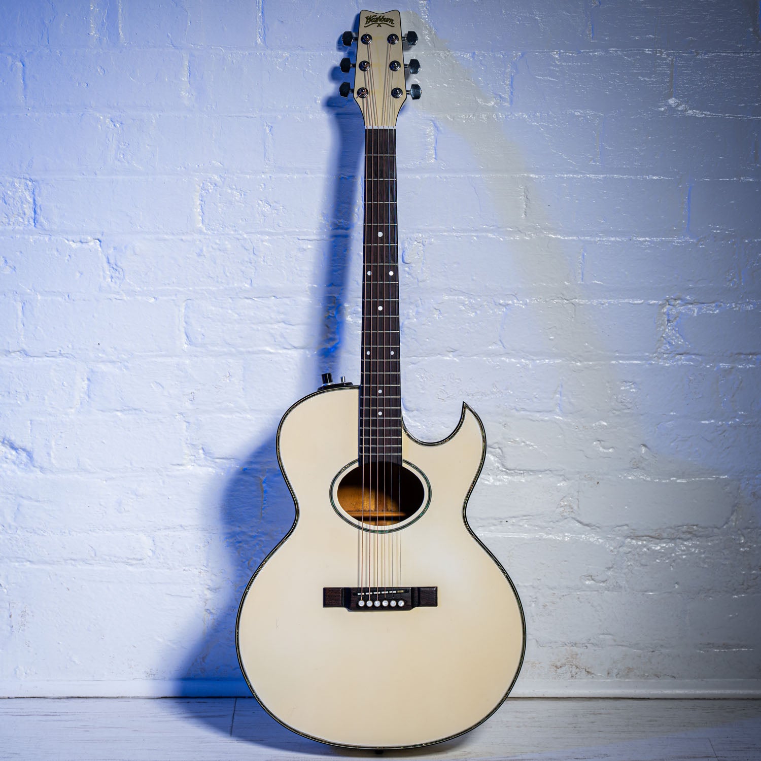 Washburn EA-20 Ex Bob Dylan Touring Guitar White 1986