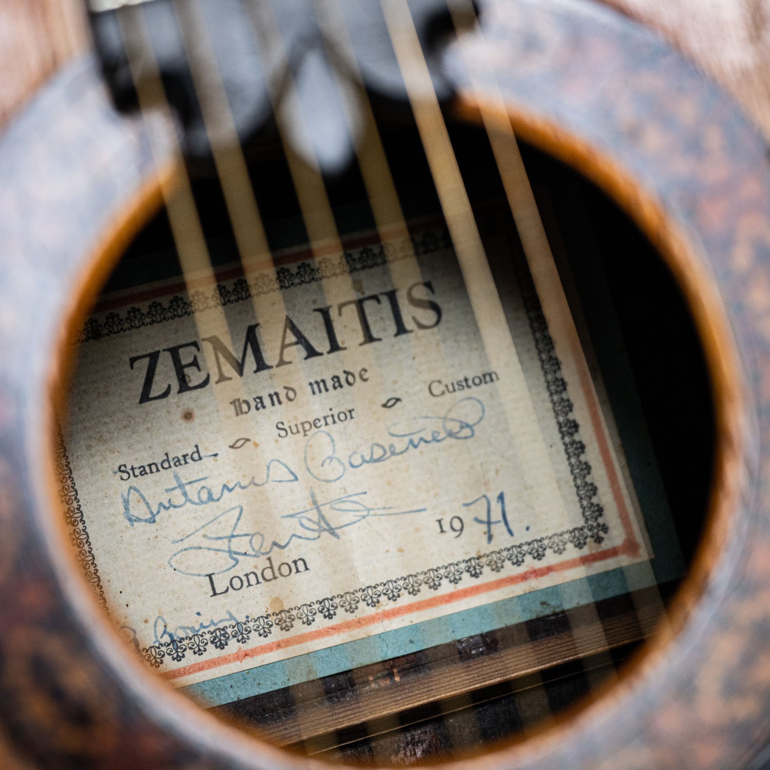 Zemaitis Superior Model Acoustic Natural 1971