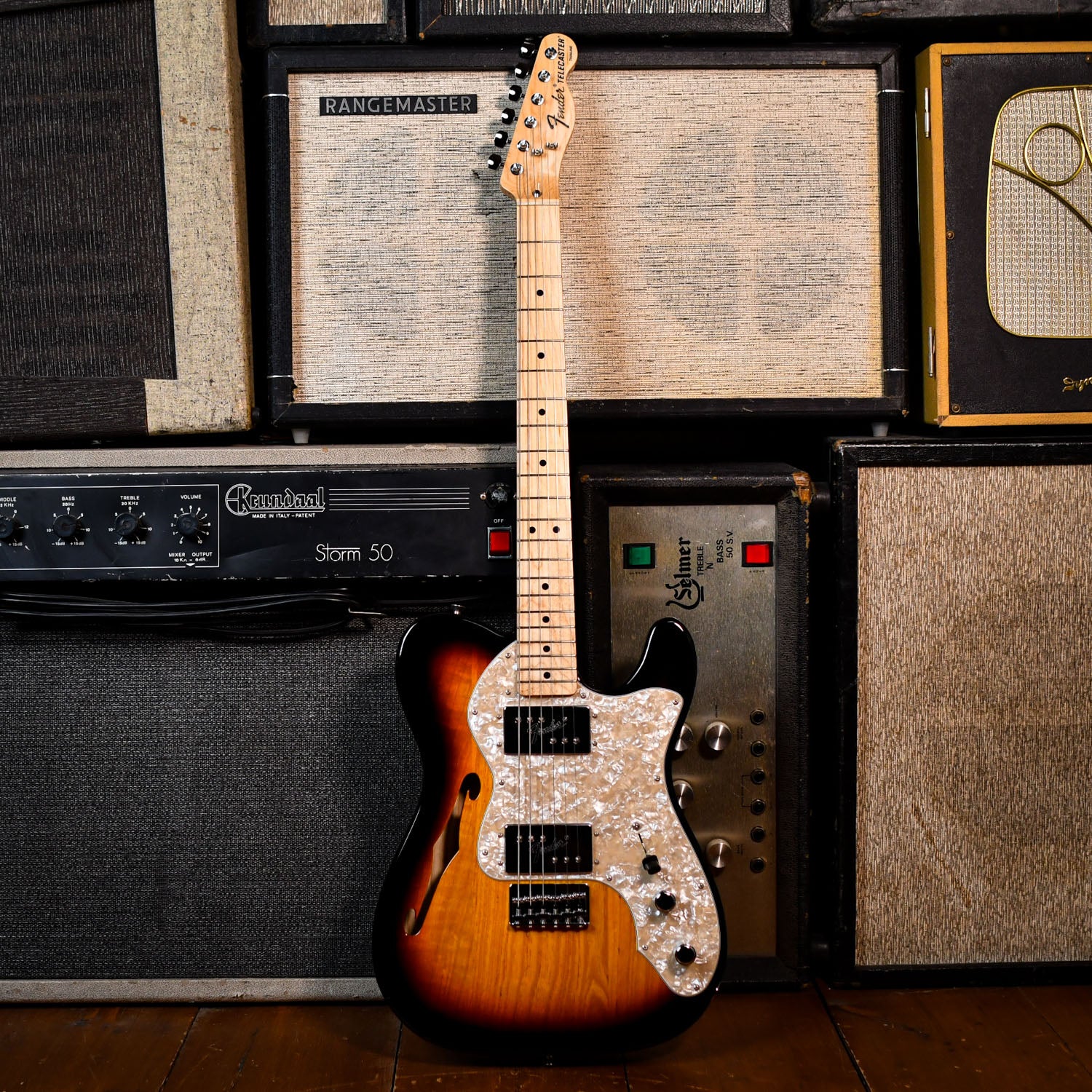 Fender Traditional II 70s Telecaster Thinline 3-Colour Sunburst 2023