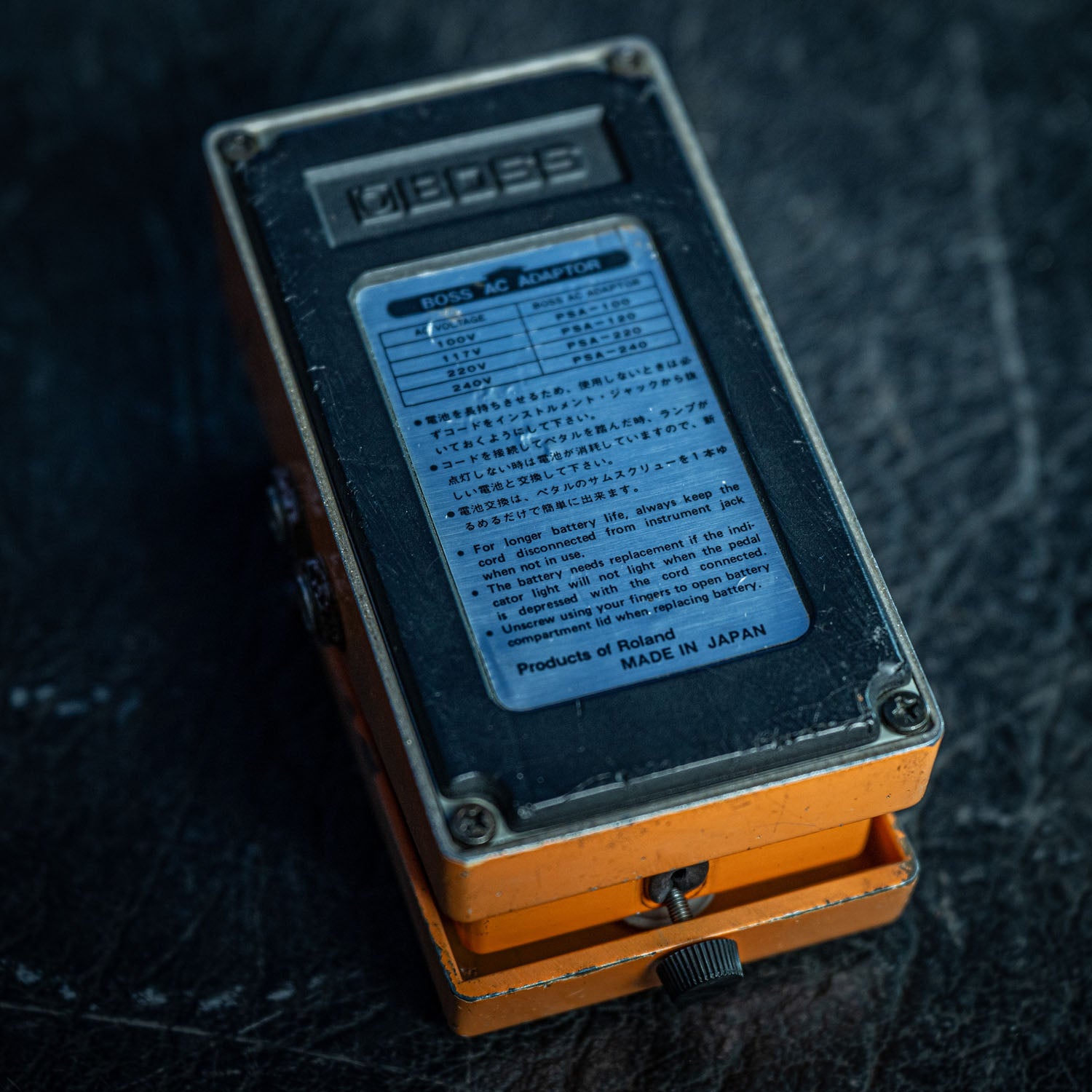 Boss DS-2 Turbo Distortion ex Kurt Cobain Nirvana orange 1989