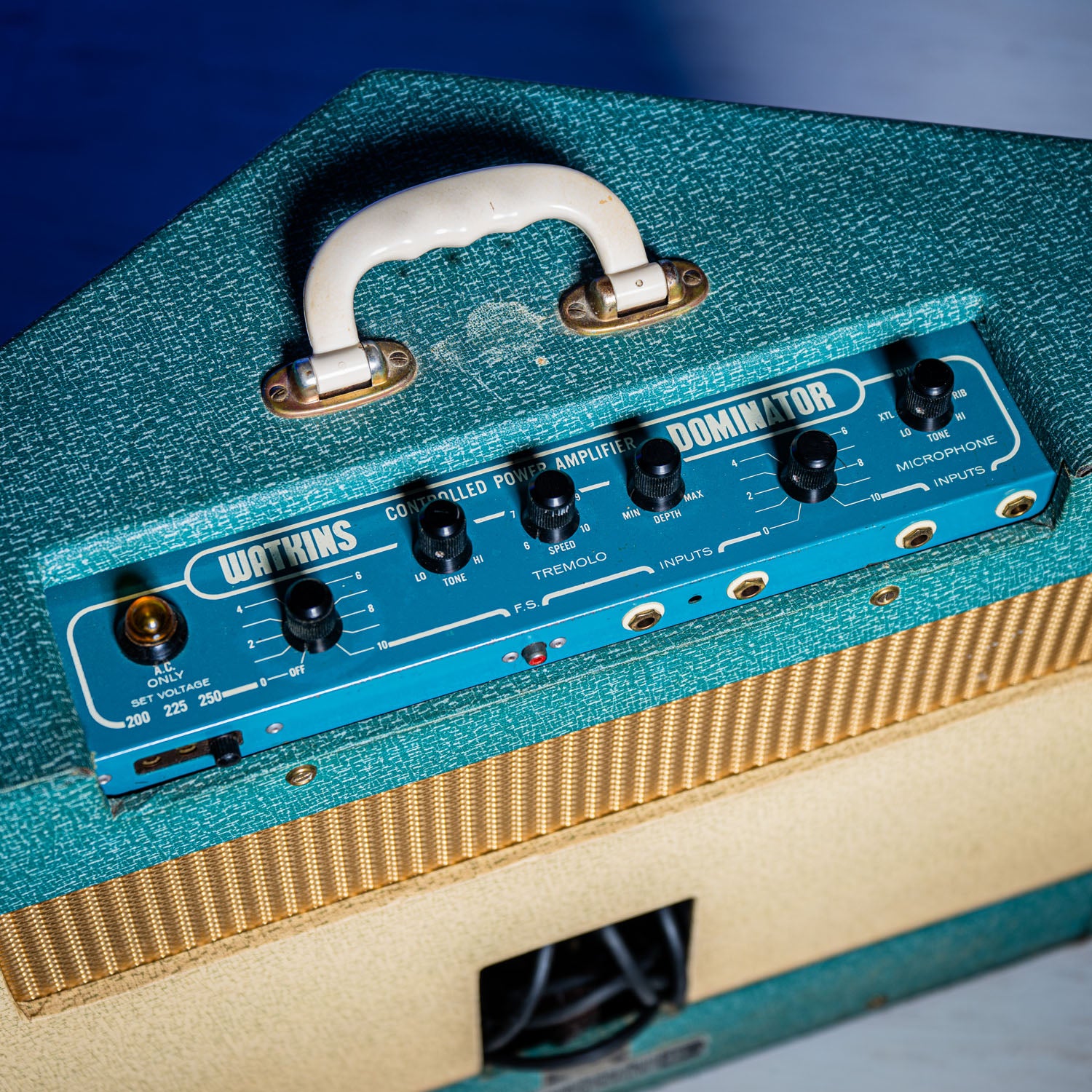 WEM Dominator V Front Blue & Cream 1964