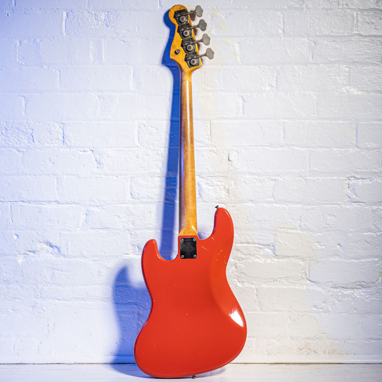 Fender Jazz Bass Matching Headstock Fiesta Red 1964