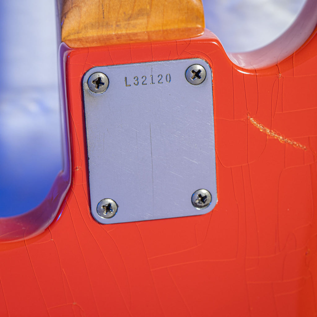 Fender Jazz Bass Matching Headstock Fiesta Red 1964