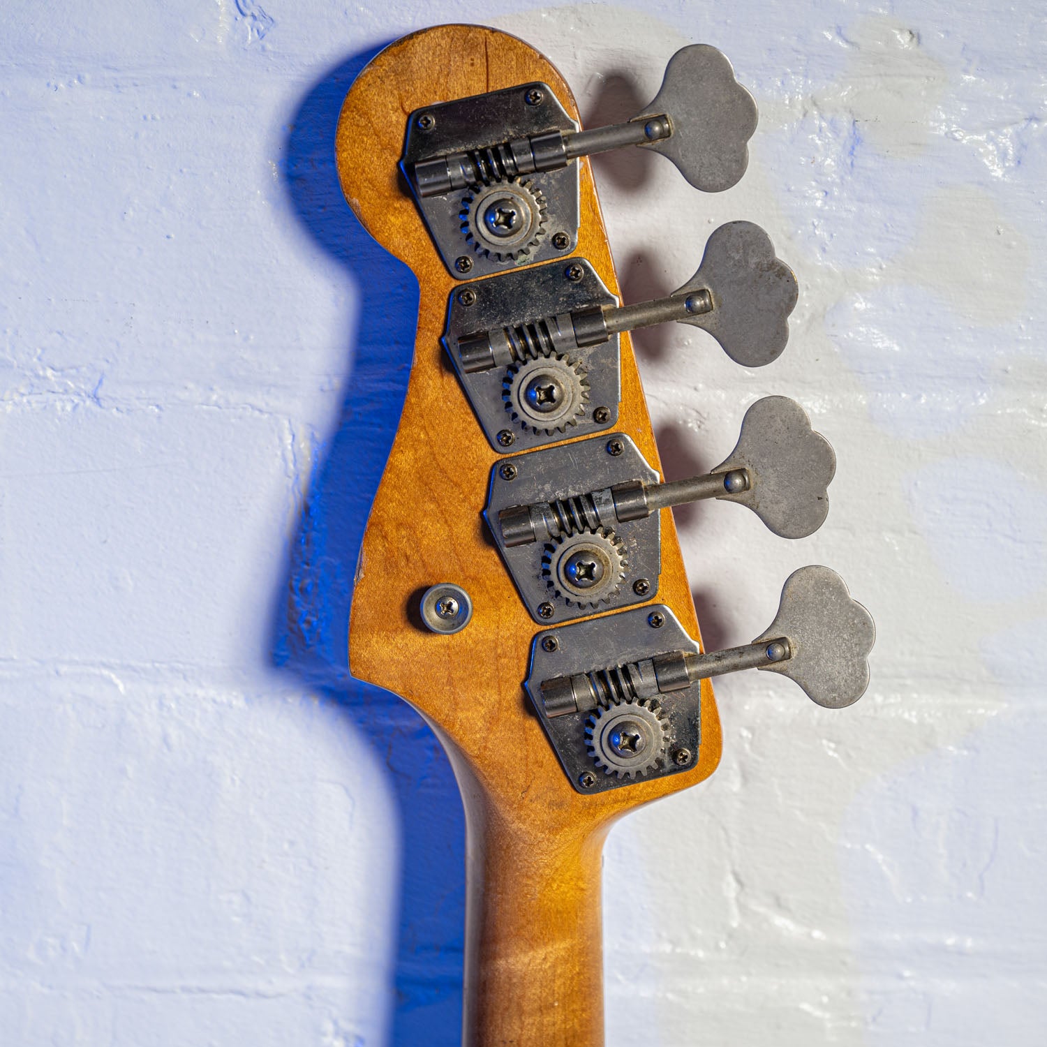 Fender Jazz Bass Matching Headstock Fiesta Red 1964