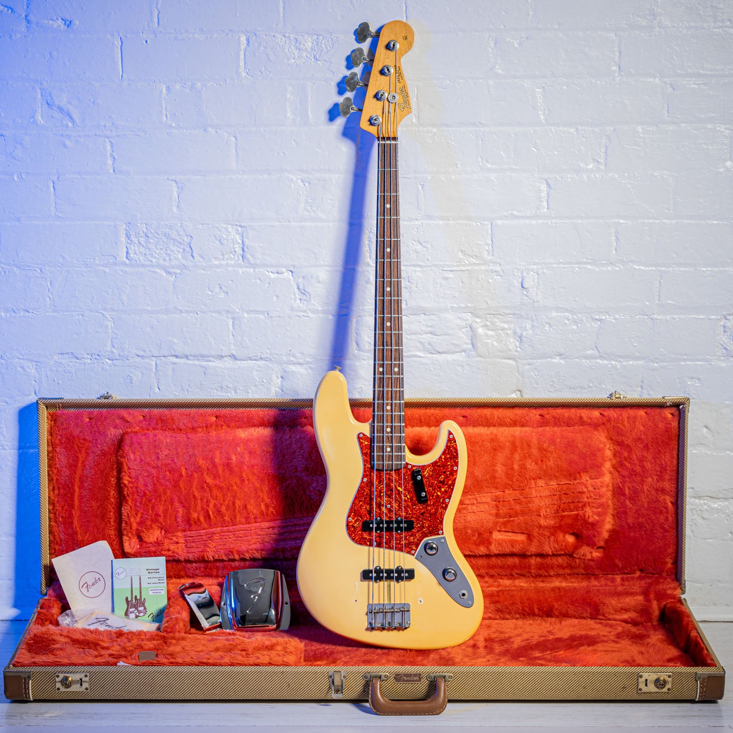 Fender Stack Knob Vintage Reissue Jazz Bass Olympic White/Cream 1992