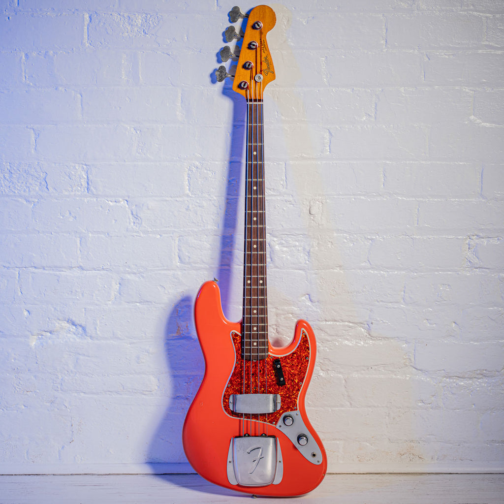 Fender Vintage Reissue Stack Knob jazz Bass Fiesta Red 1984