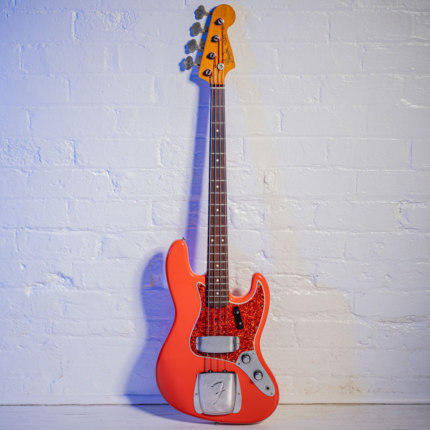 Fender Vintage Reissue Stack Knob jazz Bass Fiesta Red 1984