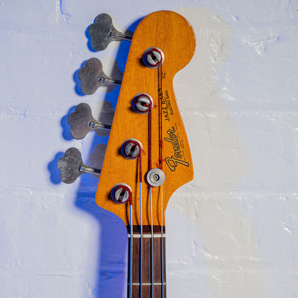 Fender Vintage Reissue Stack Knob jazz Bass Fiesta Red 1984