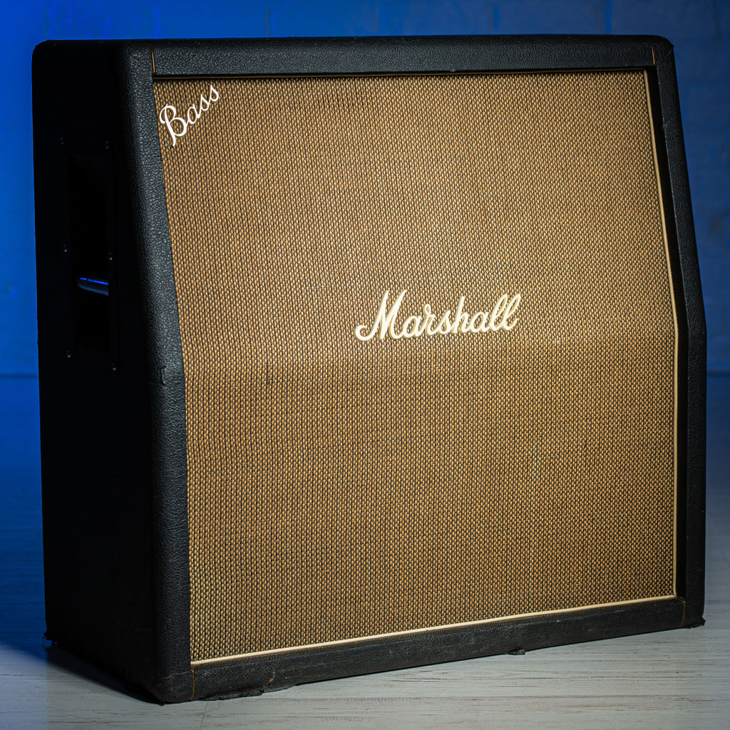Marshall Basketweave 4x12 Cabinet Black 1970