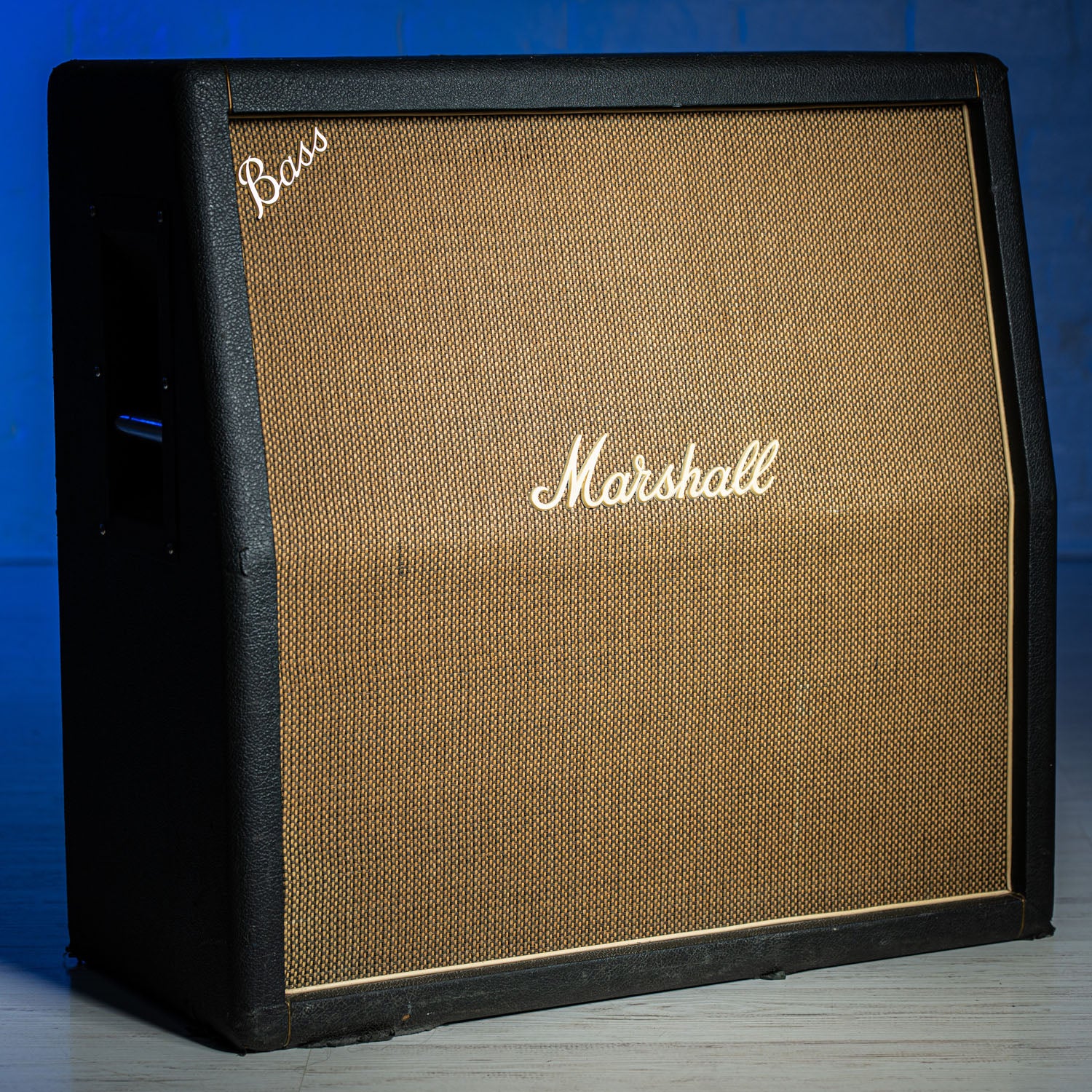 Marshall Basketweave 4x12 Cabinet Black 1970