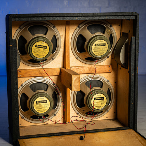 Marshall Basketweave 4x12 Cabinet Black 1970