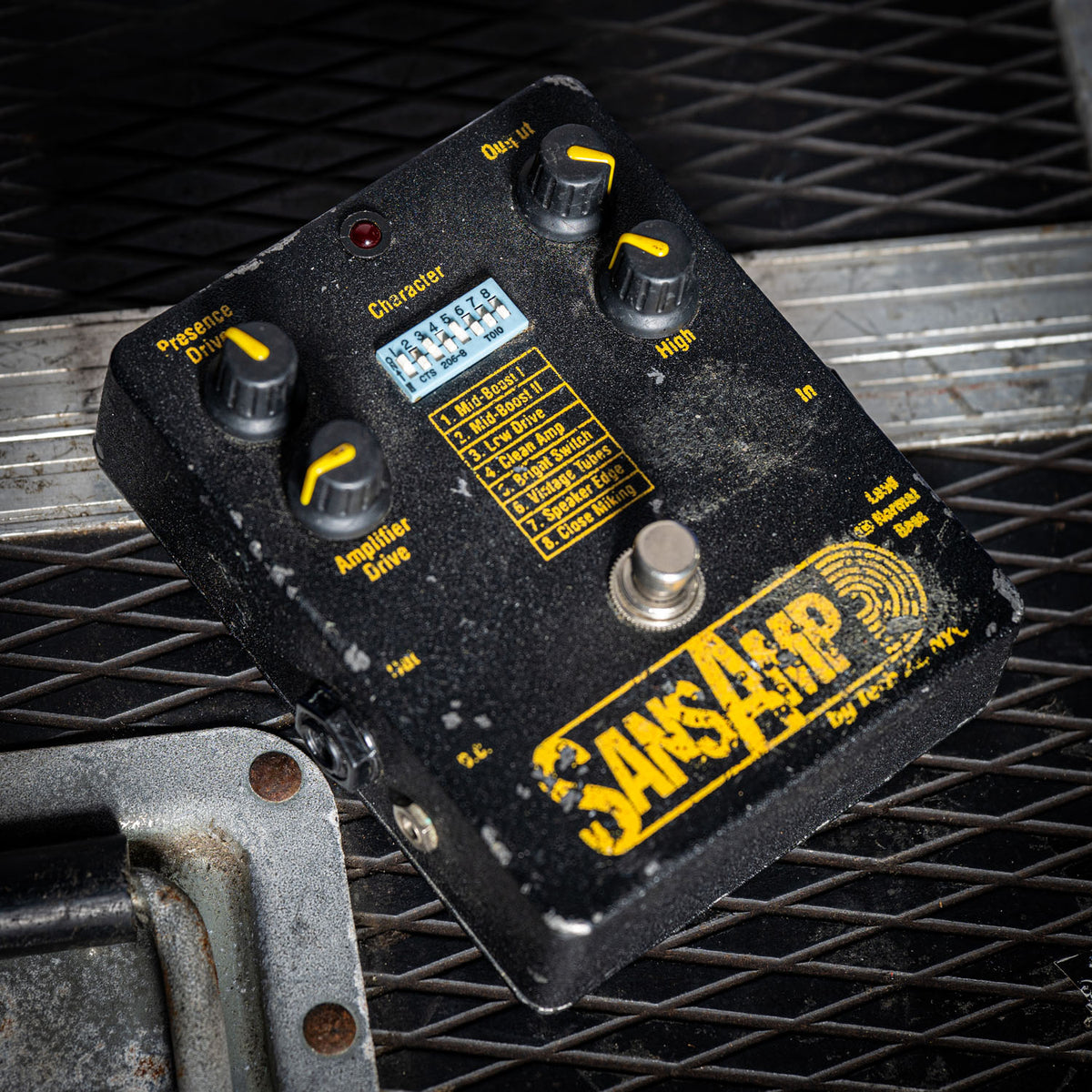 Tech 21 Sansamp Pedal Ex Kurt Cobain Black 1990