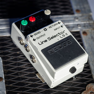 Boss LS-2 Line Selector Ex John Squire THE STONE ROSES White 2000