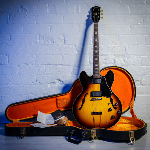 Gibson ES335 TIME CAPSULE MODEL WITH ORIGINAL SHIPPING BOX Sunburst 1968