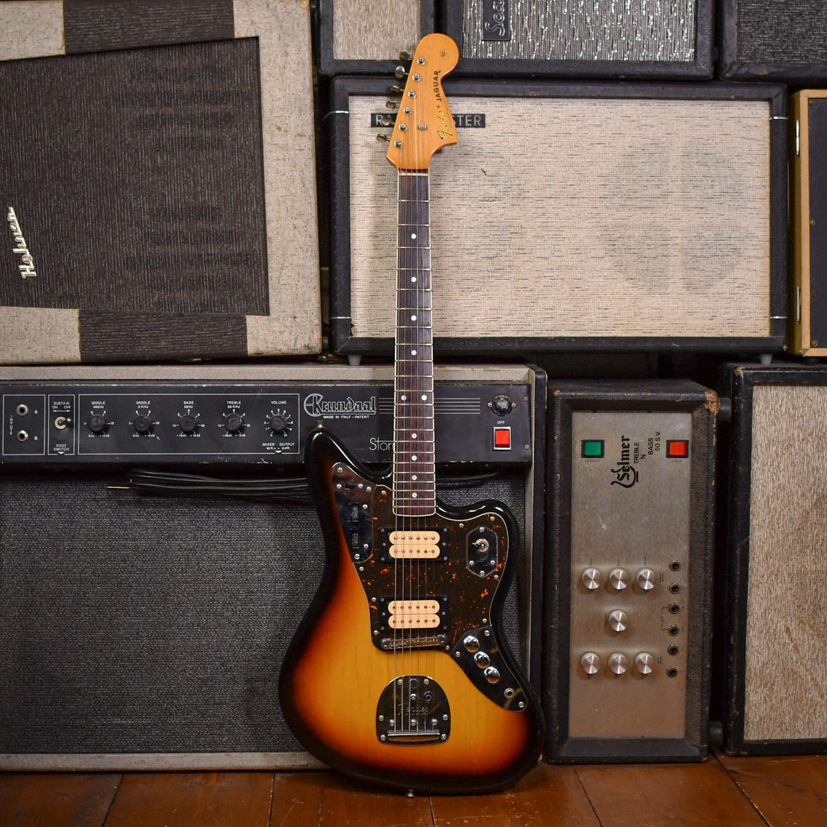 Fender Kurt Cobain style Jaguar Japanese Dealer Order HUG-66KC Sunburst 2010